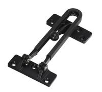 NULYLU Black Stainless Steel Door Safety Chain Lock for Home Improvement Projects and Entryways, Heavy-Duty Anti-Theft Door Reinforcement Latch Safeguarding Property and Reducing