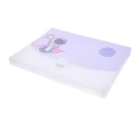 NULYLU Blue Accordion File Folder with Handle, Plastic Expanding Document Organizer for A4 Papers, Easy to Carry and Protect Files, for Study and Life Use Random Color