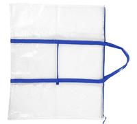 NULYLU Blue Art Storage Bag with Smooth Zipper Design and Separate Room for Classification, Plastic PVC Material, Portable Drawing Board Bag for Organising Posters and Paintings