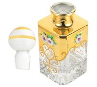 NULYLU Bottle Glass Essential Oil Decorative with Effect Classic Perfume Retro Refillable Vintage 150ml Stylish Design for Home Décor