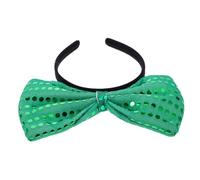 NULYLU Bow Headband for Women Shiny Sequins Hair Hoop Party Hair Decoration for Birthday Celebrations