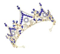 NULYLU Bridal Rhinestones Elegant Crystal Headband for Weddings Engagements and Special Occasions Floral Tower Design for Brides and Parties