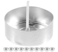 NULYLU Candle Aluminum Box Candle Molds Silver Storage Case Easy to Store for Homemade DIY Projects Valentine's Day Wedding Gift for Friends and Colleagues