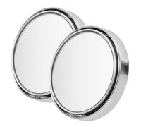 NULYLU Car Blind Spot Mirrors and Aluminium Alloy Frame, Easy Installation 2pcs round with High-definition Glass Silver Sl esign for Enhanced Rearview Safety and Wide-angle