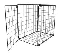 NULYLU Cat Cage Practical Folding Cat Carrier Cage Foldable for Pets under 3kg Iron Rust-proof Sturdy Pet Carrier Suitable for Domestic Environment and Car Use