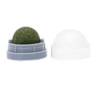 NULYLU Catnip Mint Balls Stick-on Design for Cats 2pcs Rotatable Plastic and Mint Material, Helps Grind Teeth for Pet Supplies and Play