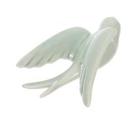 NULYLU Ceramic Bird Wall Hanging Beautiful Wall Art Light Green Bird Shaped Pendant Long-time Decoration to Brighten up Space for Office and Hotel