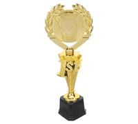 NULYLU Champion Trophy Award with Wheat Ear Design in Golden Colour, Lightweight Pp Plastic Material, Low-maintenance and Highly Presentable for Sports Competition and Championship Prizes