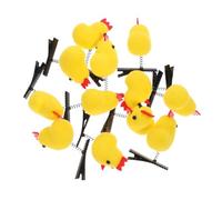 NULYLU Chicken Hair Clips 12pcs Small Spring Hair Accessories Cute Yellow Chick Clips for Girls Everyday Use