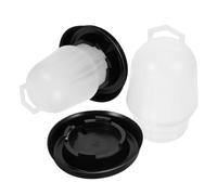NULYLU Chicken Water Feeder Automatic 15X11.5X11.5Cm Plastic Poultry Dispenser for Farm Coop and Busy Poultry Keepers