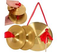 NULYLU Chinese Gong and Cymbal Gong Cymbals Hand Operatic Traditional Percussion for Schools Orchestras Personal Use