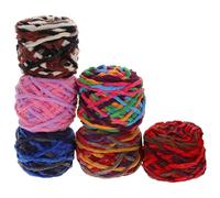 NULYLU Chunky Knitting Yarn Acrylic Fiber and Polyester Blend 6 Rolls Comfortable and Easy to Knit for Crochet and Knitting for Socks and Gloves Projects