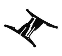 NULYLU Clarinet and Flute Stand 4-leg Cross Base Portable Wind Instrument Holder with Detachable Design, Compact Black Clarinet Support for Beginner and Professional Use