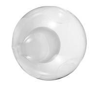 NULYLU Clear Double Glass Globe Lamp Shade Replacement for Ceiling Chandelier Wall Sconce Lighting Cover Dust Resistant Spherical Glass Cover for Modern Minimalist Home Decor Easy