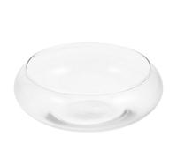 NULYLU Clear Glass Betta Fish Tank Mini Bowl for Goldfish and Turtle Transparent Terrarium Planter for Succulent Lotus Hydroponic Plants Home Decor Wedding Event Centerpiece