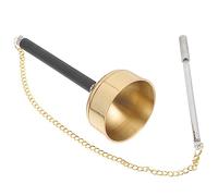 NULYLU Copper Chime Buddhism Musical Instrument Temple Yin Qing Delicate Design for Buddhist Rituals and Decorative Use Hand Ring Style Quality