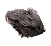NULYLU Cosplay Wig for Men Short Grey Gradient Hair Side High-temperature for Parties Halloween and Daily Wear Versatile Costume Accessory