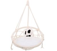 NULYLU Cotton Rope Rat Hammock Suitable for Resting and Sleeping in Cages Beige Small Animal Sleeping Nest Comfortable Hamster Hideout Hammock for Hamster and Ferret