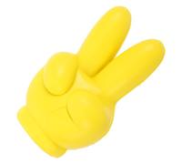 NULYLU Creative and Yellow with Victory Topper Antenna Car Ball Hand Gesture Design, Polyurethane Material, Easy Installation, Strong Unique Car Roof Antenna Decoration for Vehicle