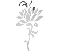 NULYLU Creative Flower Acrylic Wall Stickers Removable Adhesive Wall Decals No Tools Required for Closet Living Room