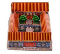 NULYLU Creative Paper Villa for Ancestor Worship Burned as Offerings with Paper Material Suitable for Ancestor Birthdays and Qingming Festival Rituals for Blessings Requests