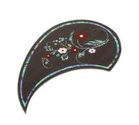 NULYLU Creative Waterproof Guitar Pickguard Decal for 39-41 Inch Acoustic Folk Guitar Self-adhesive Scratch-resistant Protective Sticker with Floral Waterdrop Design