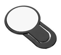 NULYLU Cubicle Mirror Desk Rear View Mirror Plastic Sleek Design Black Easy to Move and Adjust Protects Eyes from Strain and Fatigue for Office Desk Use