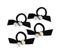 NULYLU Cute Bow Hair Tie for Girls Rhinestone Ponytail Holder Decorative Hair Rope Scrunchies for Women
