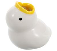 NULYLU Cute Cartoon Duck Ceramic Toothbrush Holder, White Spacesaving Bathroom Countertop Accessory, Adorable Toothbrush Stand for ’s Bathroom Decor