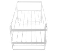 NULYLU Detachable over Toilet Storage Rack Nail-free Bathroom Shelf Space-saving Single-tier Toilet Storage Stand White Universal for Home