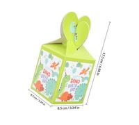 NULYLU Dinosaur Party Favor Candy Boxes Assorted Colour Supplies Easy to Store 18pcs Foldable Paper Treat Boxes for Birthday Dinosaur-themed Parties