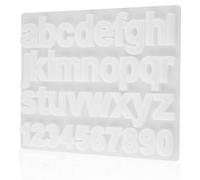 NULYLU DIY Crystal Epoxy Resin Mold Letters and Numbers Silicone Mold Non-Stick Jewelry Making Tool for Handmade Accessories Crafting in UK