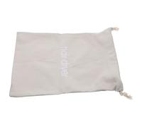 NULYLU Drawstring Hair Dryer Bag 33x30cm Light Grey Canvas Storage Pouch Dustproof Portable Travel Case for Hotel and Bathroom Use