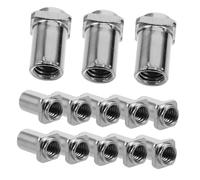 NULYLU Drum Nut 20 Pcs Silver-Plated Iron Swivel Nuts for Snare Tom Drum Cymbal Stand Accessories Stable Support Easy Installation