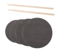 NULYLU Drum Practice Pad Kit Ergonomic Foam Pads Comfortable Drumsticks for Beginners and Drummers Portable Silent Drum Practice Set Suitable for Professional Use