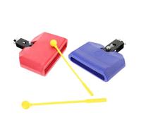 NULYLU Drum Set Drum Stick Bucket Blue Plastic Latin Instrument Cow Bell Noisemaker