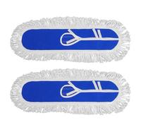 NULYLU Dust Heavy Replacement for Mop Cotton 2pcs Heads Commercial, Washable Duty Mop Pads with Wide Coverage Design and Cleaning Use Hotels Warehouses Floor