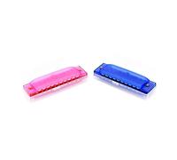 NULYLU Educational Colorful 10 Hole Plastic Harmonica Beginner Music Instrument for Kids Diatonic Toy Blues Folk Pop Early Learning