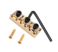NULYLU Electric Guitar Locking Nut Easy Installation 42Mm Zinc Alloy String Lock with Hex Wrench, Tuning Stability 1 Wrench and 2 Mounting Screws, Gaa03