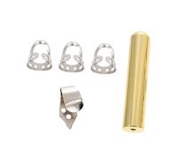 NULYLU Electric Guitar Slide Tone Bar Round Nose Solid Metal Guitar Slide for Fingerstyle Playing