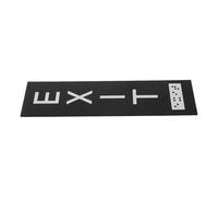 NULYLU Emergency Exit Sign 18x5cm Acrylic Self-adhesive Vertical Door Exit Sign with Mounting Strips for Indoor Business Safety and Fire Evacuation Guidance