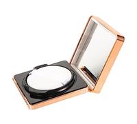 NULYLU Empty Portable Cushion Powder Puff Box for Makeup Use with Mirror, White Plastic Foundation Compact Case Not Easy to Break, for DIY and Blending Sponges