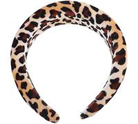 NULYLU Enough Quantity Leopard Headband Female Headband Hair Accessory Fashion Delicate Style Lint Sponge Plastic Comfortable Wearing Suitable for Indoor Dating Hairstyles for Women