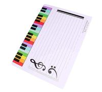 NULYLU Erasable Music Notation Whiteboard Lightweight Plastic Stave Board for Home Classroom Teaching Practice Tool Suitable for Students and Teachers