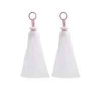 NULYLU Facial Cleansing Foaming Nets that Can be Hung 2pcs White with Comfortable Texture and Sturdy Pp Material, Soap Helper Bags for Easy Use at Home or Travel