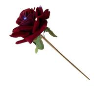 NULYLU Fashionable Rhinestone Rose Hairpin Wedding Hanfu Hair Accessories Hair Stick Pin Japanese