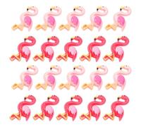 NULYLU Flamingo Adorable Flamingo Charm Phone Case Resin Decor 40pcs with Stick-on Design and Fine Workmanship for Decorating Your Items for DIY Crafts and Phone Accessories