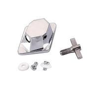NULYLU Floor Tom Leg Bracket Lightweight Metal Bracket for Tom Drum Easy to Use Replacement for Broken Parts for Percussion Drums Silver