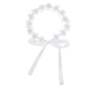 NULYLU Flower Headband for Women Handmade Bridal Hair Accessory with Floral Design Elegant Headdress for Weddings Birthdays and Special Occasions Feminine Hair Band