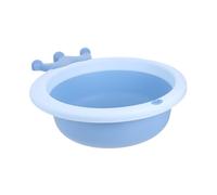 NULYLU Foldable Baby Wash Basin for Infant and Boys and Girls, Portable Blue Collapsible Face and Foot Cleaning Tub, Lightweight Travel Sink for Newborn Hygiene
